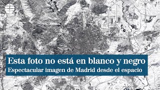 La espectacular imagen de Madrid tras la nevada vista desde el espacio [upl. by Meelak]