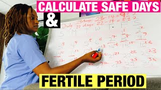 How To Calculate Safe Days To Avoid Pregnancy  How To Calculate Fertile Window To Get Pregnant [upl. by Nylirrej]