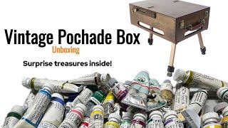 Lets Unbox a Vintage Pochade box Treasures inside [upl. by Malinin210]