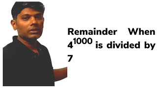 Remainder When 41000 is divided by 7  Remainder Theorem  Polynomial [upl. by Bithia]