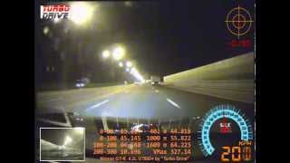 Nissan GTR 43L HKS GT800 327kmh 203mph CRASH [upl. by Vesta]