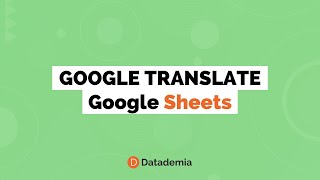 Como utilizar Google Translate en Google Sheets [upl. by Allesiram]