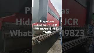 Plegadoras hidráulicas y Guillotinas hidráulicas JCR WhatsApp51982319410 [upl. by Seleta]