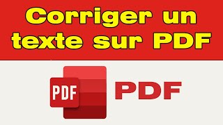 Comment corriger un texte en PDF [upl. by Oriaj]