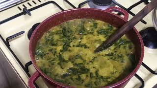 VILLAGE LIFE COOKING MULUKHIAJUTEMURENDA LEAVES AND COWPEAKUNDE LEAVES [upl. by Nerra985]