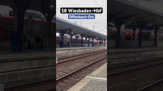 OffenbachOst Einfahrt BR430S8➡️WiesbadenHbf br430 sbahn shorts [upl. by Pelagia]