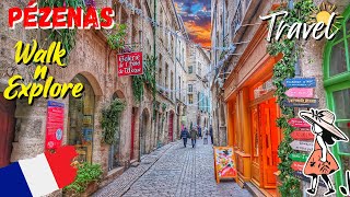 Pézenas 🇫🇷 Most Beautiful Places in France 🌷 Medieval Royal Town Walking Tour 🌞 [upl. by Hgielak]