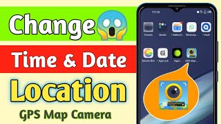 GPS Map Camera Ka Time Date or Location Kaise Change Kare [upl. by Crichton]