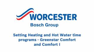 How to use the Greenstar Comfort Controls Range From Worcester Bosch [upl. by Coats]