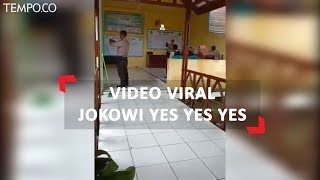 Video Viral Jokowi Yes Yes Yes Ini Tanggapan Polisi [upl. by Suoivatram835]