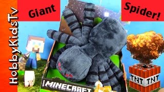 Giant Minecraft PlayDoh Surprise Toy Fun HobbyKidsTV [upl. by Elynad]