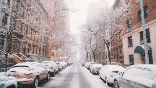 Walk in the snow in Grenoble France 4K [upl. by Hanley]