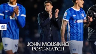 John Mousinho postmatch  Pompey 04 Blackpool [upl. by Cochrane]