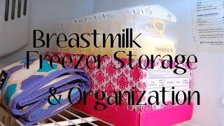 My Breast Milk Freezer Storage  Organization [upl. by Luhey81]