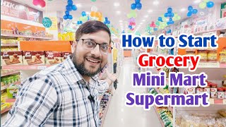 How to start grocery Mini Mart Supermart franchise  grocery store business plan [upl. by Eeldarb]