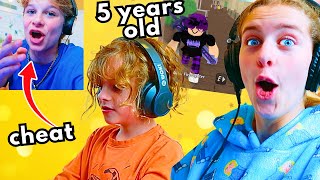 YOUNGEST PRO PLAYS MM2 Biggy Cheated Gaming w The Norris Nuts [upl. by Ubana]