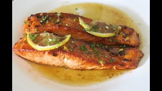 Recette 118  Un Saumon Tendre au Beurre et au Citron en 5 MINUTES  Lemon Butter Salmon [upl. by Bev]