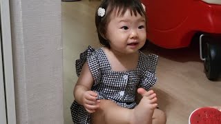 드디어 엄마와 딸의 코디전쟁이 시작되었다 ㅋㅋ koreanbabyvlog [upl. by Lea]