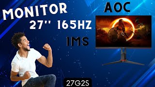 Monitor Gamer 165Hz AOC 27quot  27G2S  Análise Rápida [upl. by Daus335]