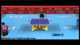 Xu Xin Vs Timo Boll Match 2 Chinese Super League 2013 [upl. by Netsrijk]