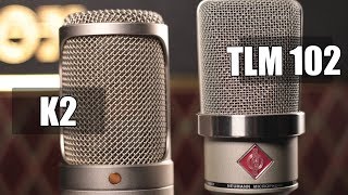 Neumann TLM 102 vs Rode K2 electric guitar pt1 [upl. by Annaillil]