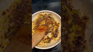 Chorizo amp eggs cheapmeal chorizo eggbreakfast cooking foodie breakfastrecipes asmr sandwich [upl. by Ydnik772]