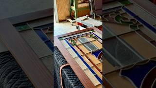 100 year old stained glass door restoration restoration woodworking [upl. by Aitrop]