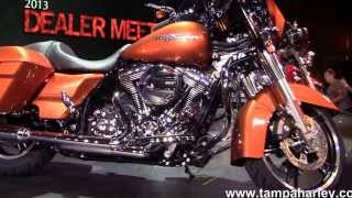 2014 Harley Davidson Motorcycle Models Introduced new colors  Denver CO USA [upl. by Drandell]