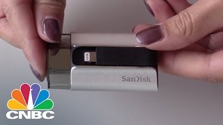 SanDisk iXpand Flash Drive Unboxing  CNBC [upl. by Niroc]