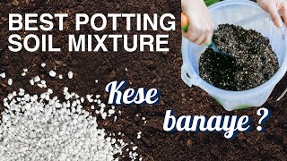 Best Potting Mixture Soil preparation for pot flower how to make potting soil mixture from AAU🌿 [upl. by Lokkin]