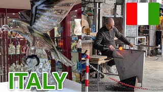 Murano Island Glass Making amp Store Browsing Venice Italy 🇮🇹 [upl. by Sine]