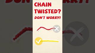 Use the first chain stitch to keep your foundation chain doesnt twistcrochet crochettips [upl. by Zelde]