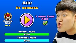 🔥DORAMI vs ACU🔥 1 HOUR LIMIT CHALLENGE  Geometry Dash [upl. by Nosral270]