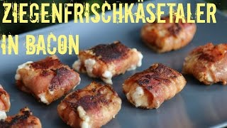 Ziegen FRISCH käsetaler in Bacon  Beilagenrezept [upl. by Adlesirk521]