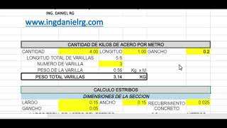 ⚡Como CALCULAR FACIL Varilla Estribos y Alambre para Estructuras✅ [upl. by Olram]