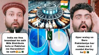 How Milk Distribute In India Vs How Milk Distribute In Pakistan  Pakistani Reaction [upl. by Medin]