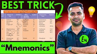 Best Learning trick to Remember all Cations amp Anions  Ions [upl. by Llerrom167]