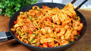 Fantastisches Rezept Günstig schnell und unglaublich lecker Pasta mit Garnelen in Tomatensauce [upl. by Lucho10]