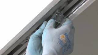 How to Install the door on an Eclisse pocket door system [upl. by Natfa580]