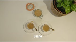 LUNGO How to make a lungo cafe créme [upl. by Gavette531]