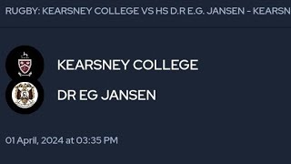 Dr EG Jansen vs Kearsney College fullgame sarugby rugby sports trending highschoolsports [upl. by Peale]