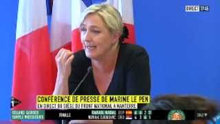 Législatives 2012 Marine Le Pen  consignes pour le 2e tour [upl. by Ahsika799]