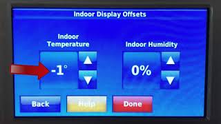 How to Calibrate Honeywell Digital Thermostat offsets 2021 [upl. by Otxis]