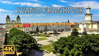 Ivano frankivsk Ukraine 🇺🇦  4K Drone Footage [upl. by Adyht647]