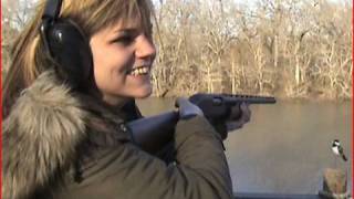 100 Pound Girl vs 12 Gauge Shotgun [upl. by Melville]