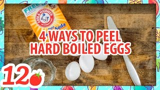 How to Peel Hard Boiled Eggs  4 Ways [upl. by Gregg]