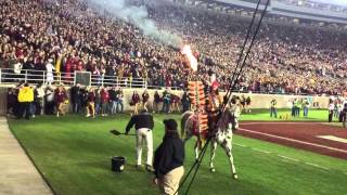 2014 FSU Homecoming Pregame Osceola and Renegade [upl. by Ahsieker]