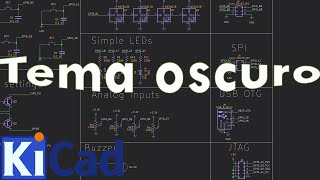 Kicad Tema oscuro Dark mode theme [upl. by Attenal599]