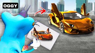 Oggy And Jack But Whatever Draw Comes To Real Life In GTA 5 😱 Oggy Game GTA V MODS [upl. by Ahsitaf863]