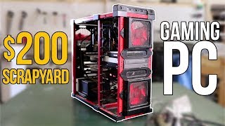 The 200 Scrapyard i7 DualGPU Gaming PC built from Scratch [upl. by Enneyehc]